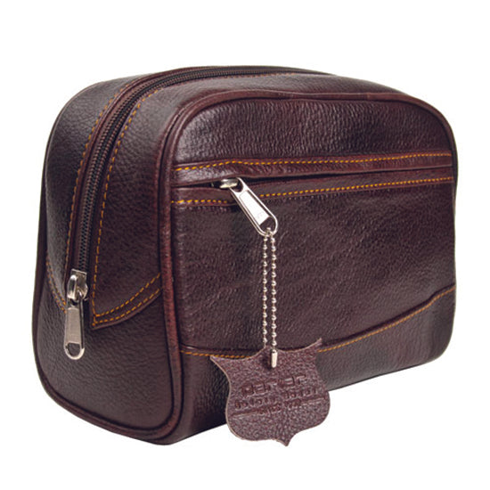 Parker TBLG Leather Toiletry Bag - Large
